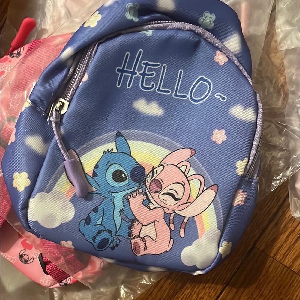 Kids Blue and Pink Backpack